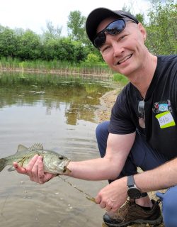 Fishing at the Orvis Pond in Manchester